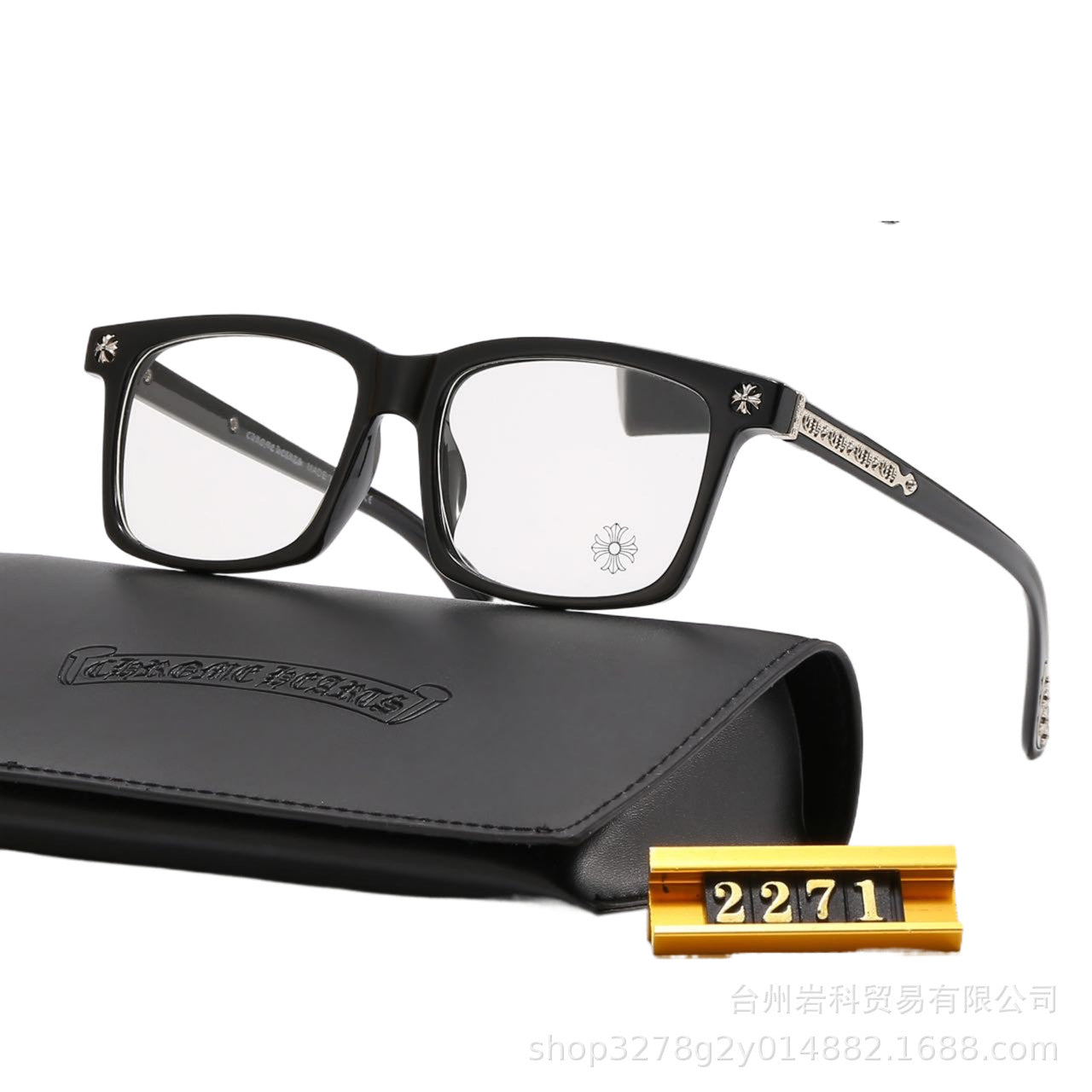 New sunglasses for men and women outside Europe and the United States, square frames, Kejia flat glasses, classic travel fashion optical glasses 2271